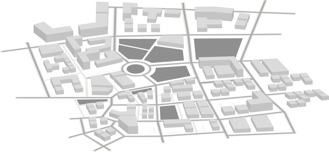 Mapa de quadras e terrenos urbanos
